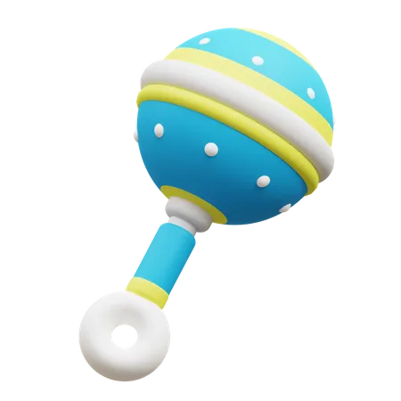 Rattle Toy  3D Icon