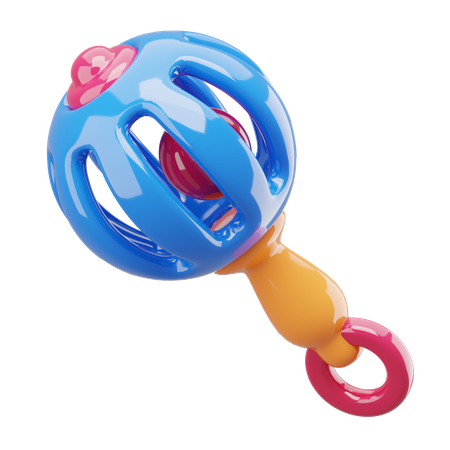 Rattle Toy  3D Icon