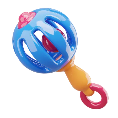 Rattle Toy  3D Icon