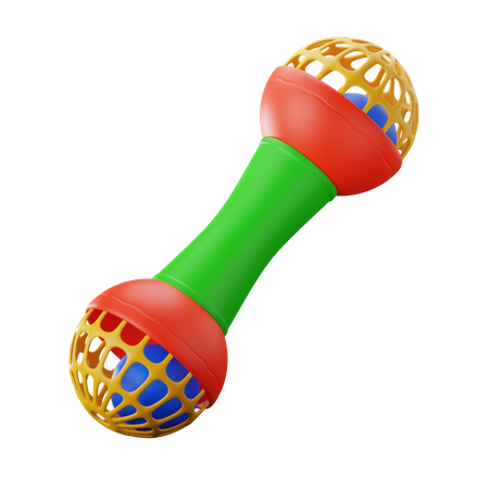 Rattle Toy  3D Icon