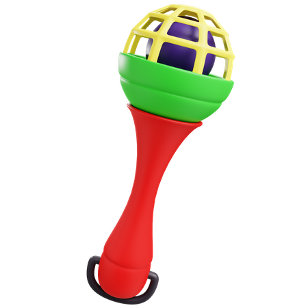 Rattle Toy  3D Icon