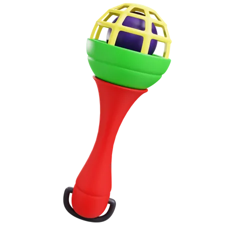 Rattle Toy  3D Icon