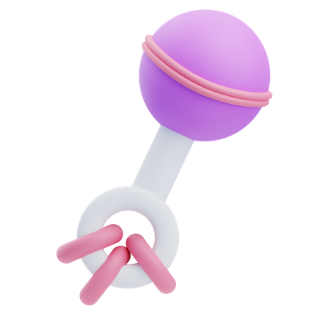 Rattle Toy  3D Icon