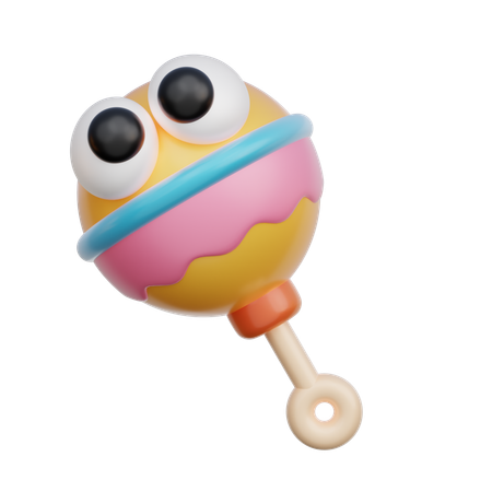 Rattle Toy  3D Icon