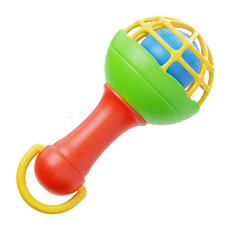 Rattle Toy  3D Icon