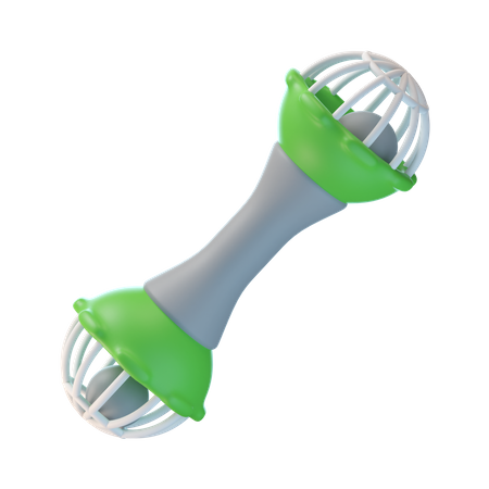 Rattle Toy 3D Icon