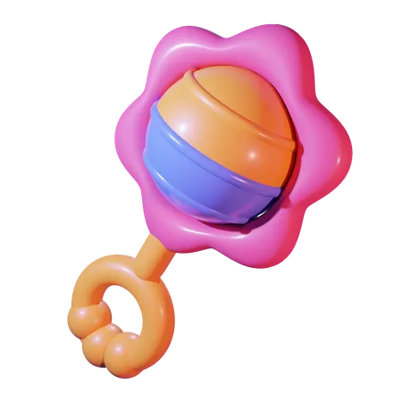 Rattle Toys  3D Icon