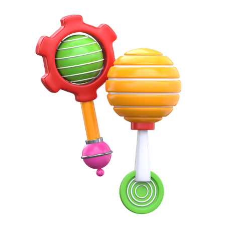 Rattles  3D Icon