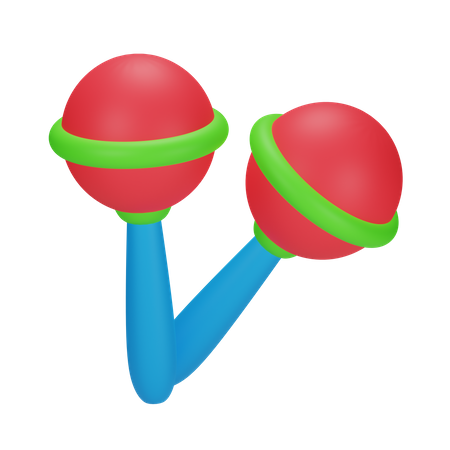 Rattles  3D Icon