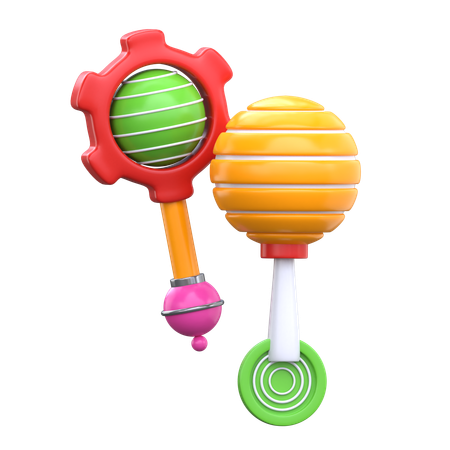 Rattles  3D Icon
