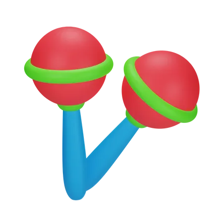 Rattles  3D Icon