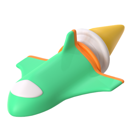 Raumschiff  3D Icon