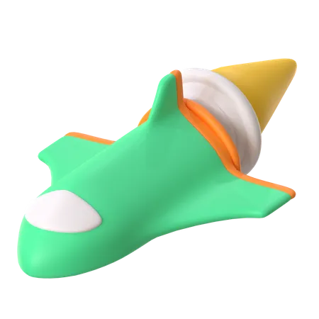 Raumschiff  3D Icon