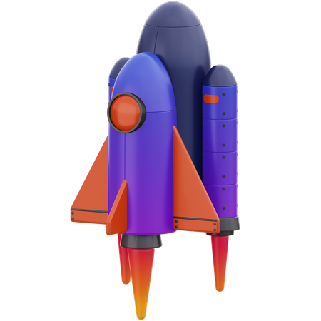 Raumschiff  3D Icon