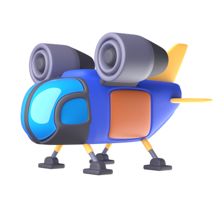 Raumschiff  3D Icon
