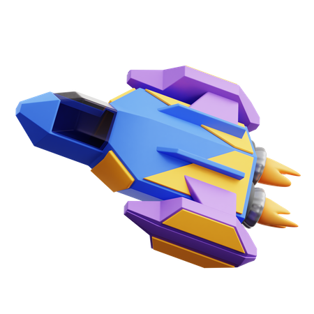 Raumschiff  3D Icon