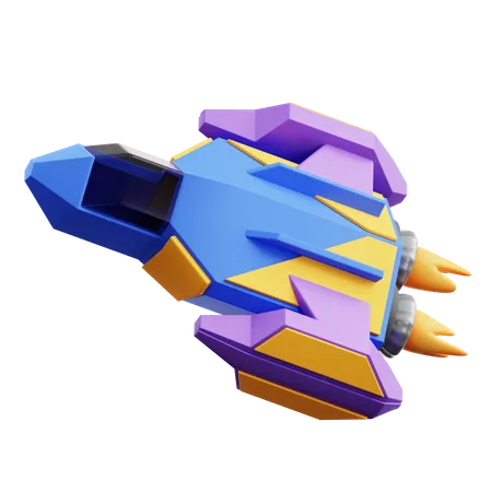 Raumschiff  3D Icon