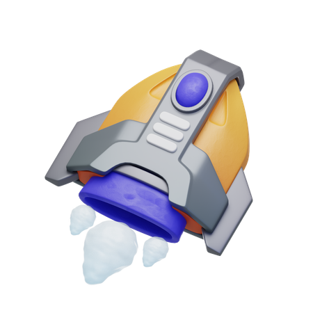 Raumschiff  3D Icon