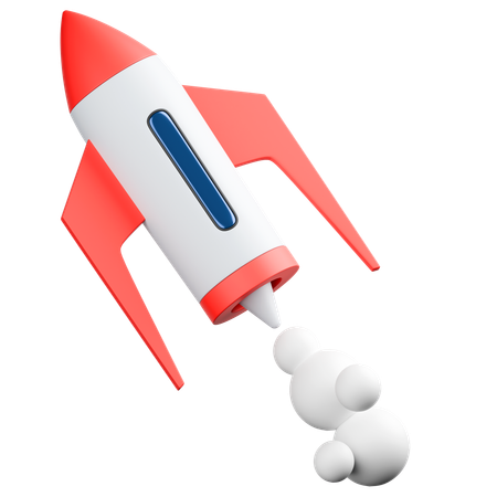 Raumschiff Rakete  3D Icon