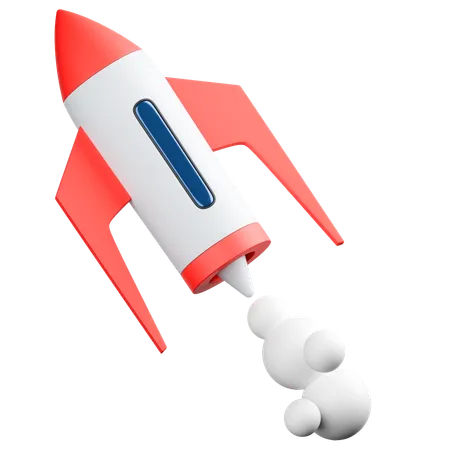 Raumschiff Rakete  3D Icon