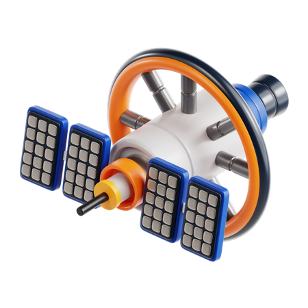 Raumstation  3D Icon