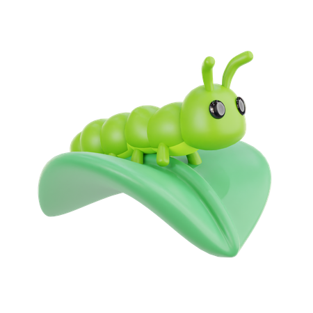 Raupe  3D Icon