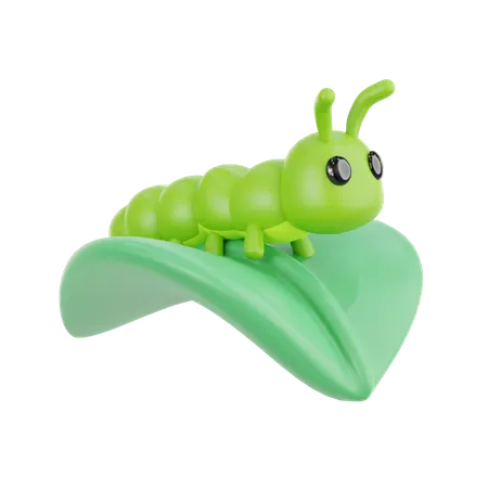 Raupe  3D Icon