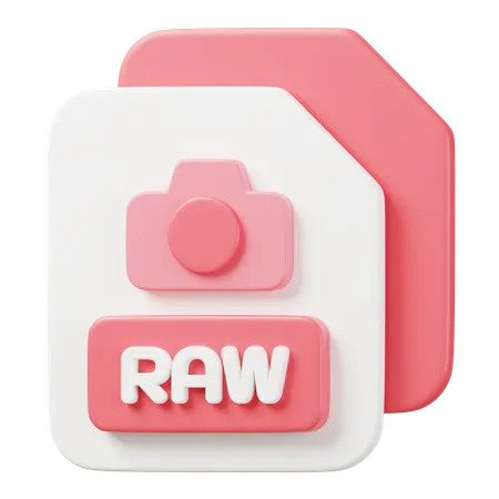 RAW File  3D Icon
