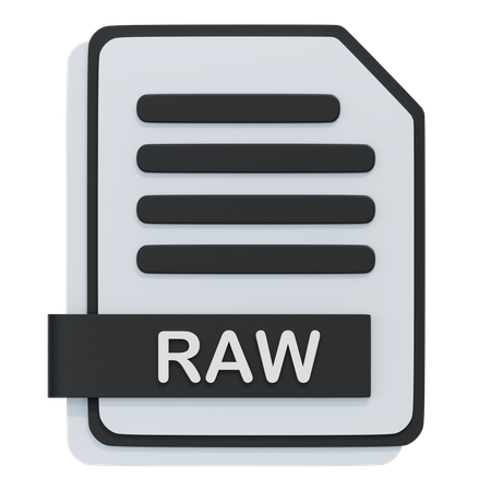 RAW File  3D Icon