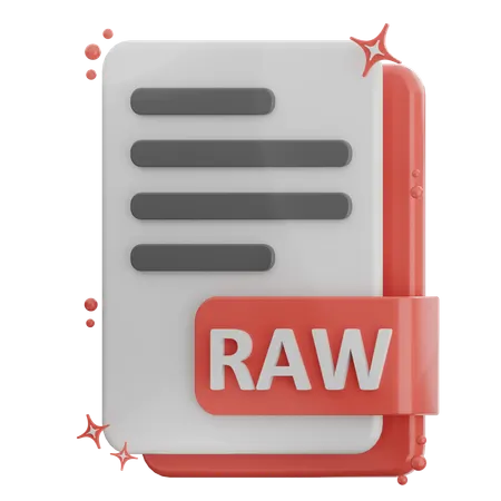 Raw FILE  3D Icon