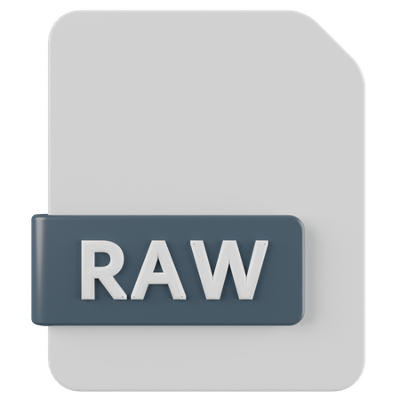 RAW File  3D Icon