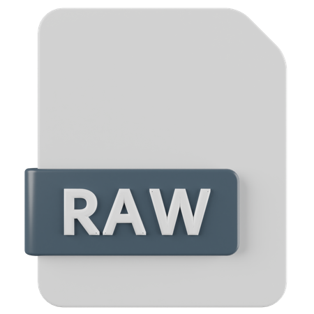 RAW File 3D Icon