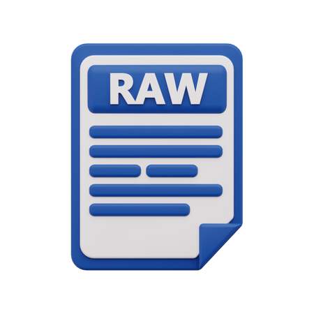 Raw file  3D Icon