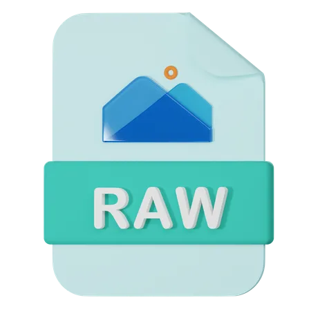 Raw Filename Extension 3 D Icon 3D Icon