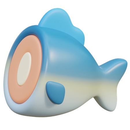 Raw Fish  3D Icon