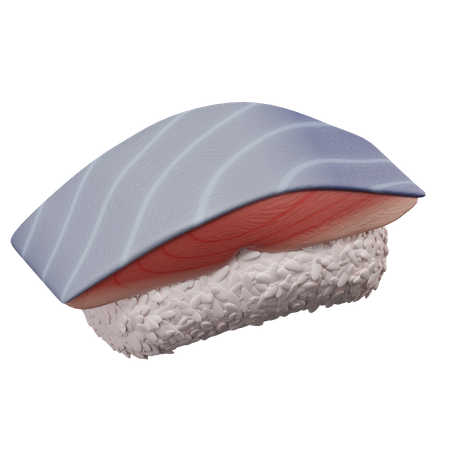 Raw Fish  3D Illustration