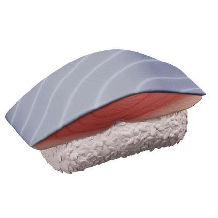 Raw Fish 3D Illustration