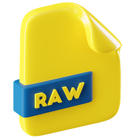 RAW Format  3D Icon