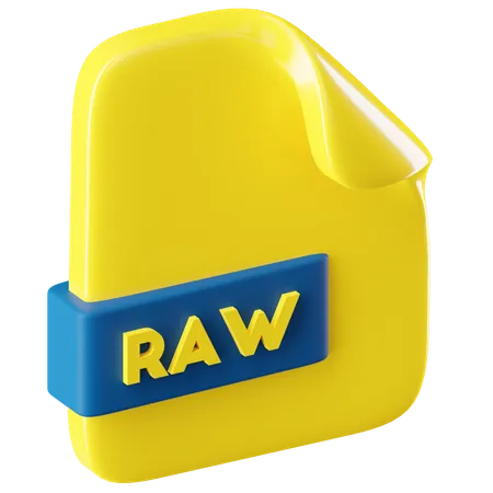 RAW Format  3D Icon