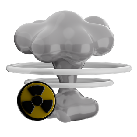 Radiation nucléaire  3D Icon