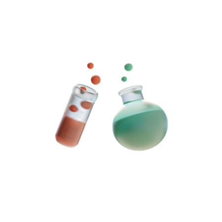 Reação química  3D Icon