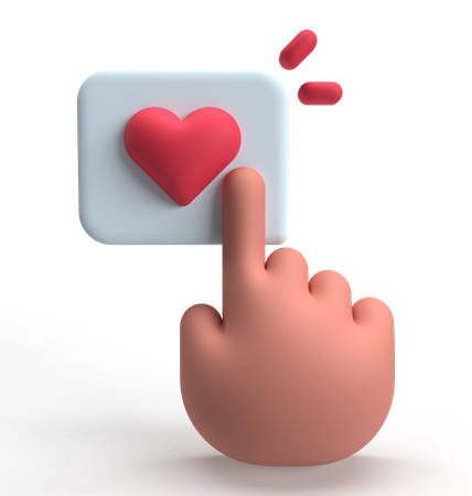 Reacción de amor  3D Icon