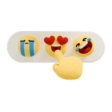 Reacción emoji  3D Icon