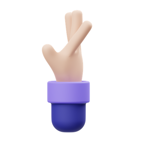 Reach Hand Gesture  3D Illustration