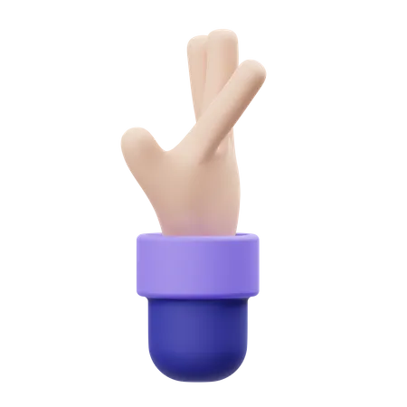 Reach Hand Gesture  3D Illustration