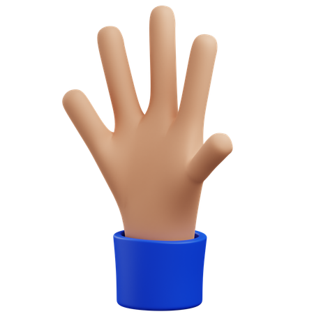 Reach Up hand gesture  3D Icon