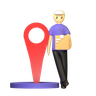 courier delivery boy emoji 3d