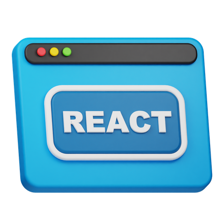 Site react js  3D Icon