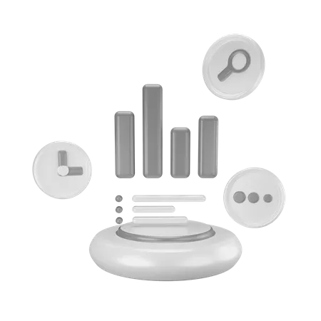 React performance analysis  3D Illustration