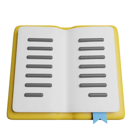 Reading Book Education 3D Icon